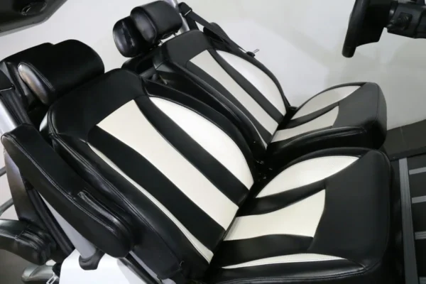 white 2024 evolution d3 electric golf cart