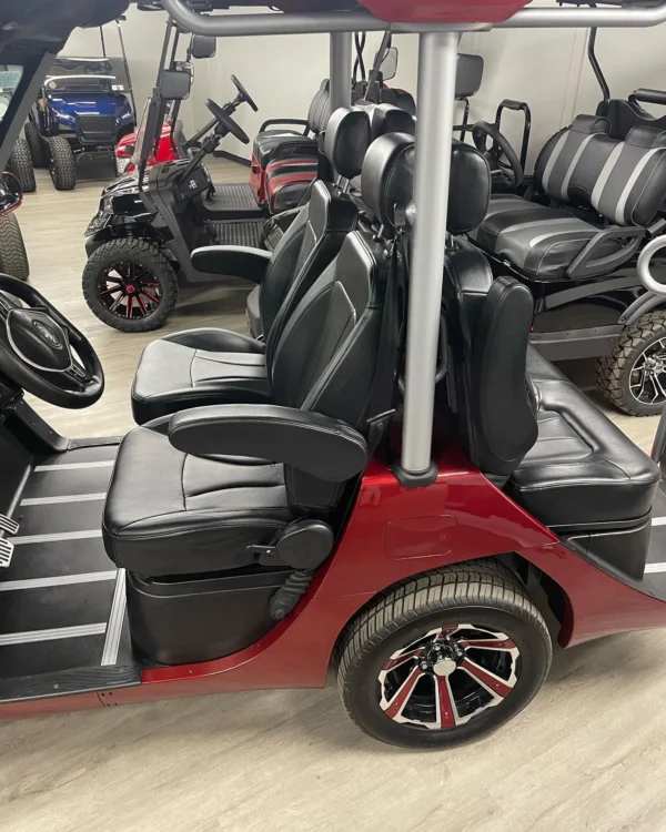red 2024 evolution d3 golf cart for sale