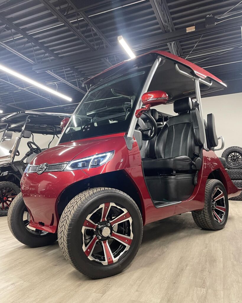 Home red 2024 evolution d3 golf cart for sale