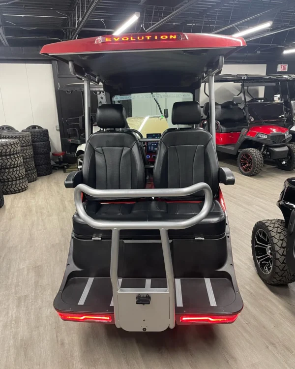 red 2024 evolution d3 golf cart for sale