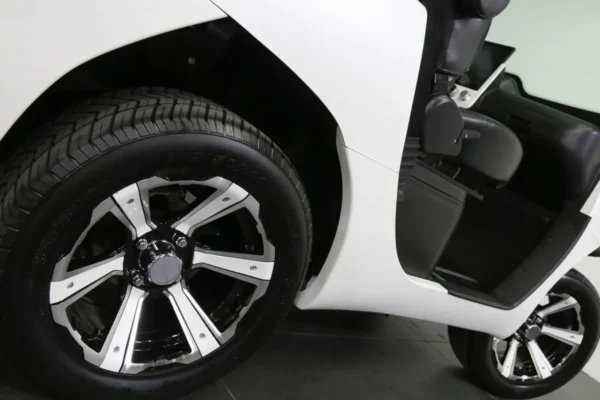 white 2024 evolution d3 electric golf cart