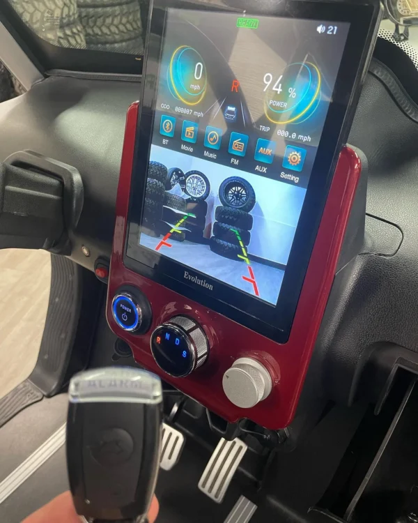 red 2024 evolution d3 golf cart for sale