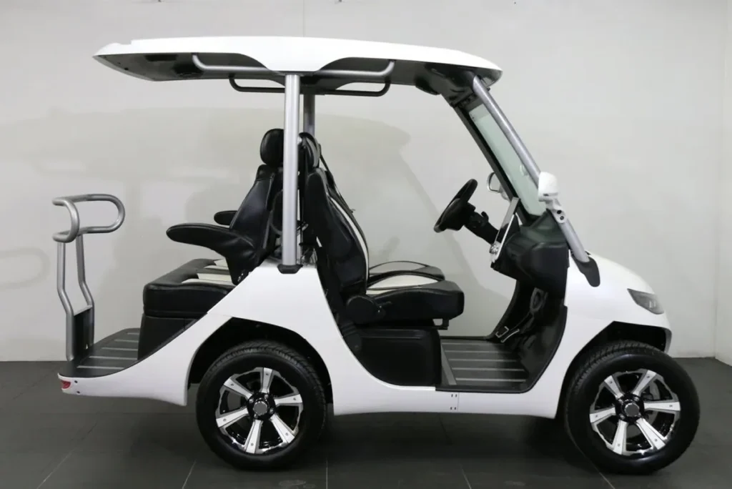 white 2024 evolution d3 electric golf cart