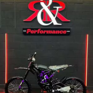 2023 black and purple sur ron light bee