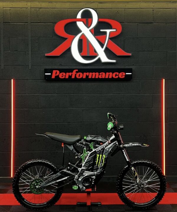 silver and green 2023 sur ron light bee x