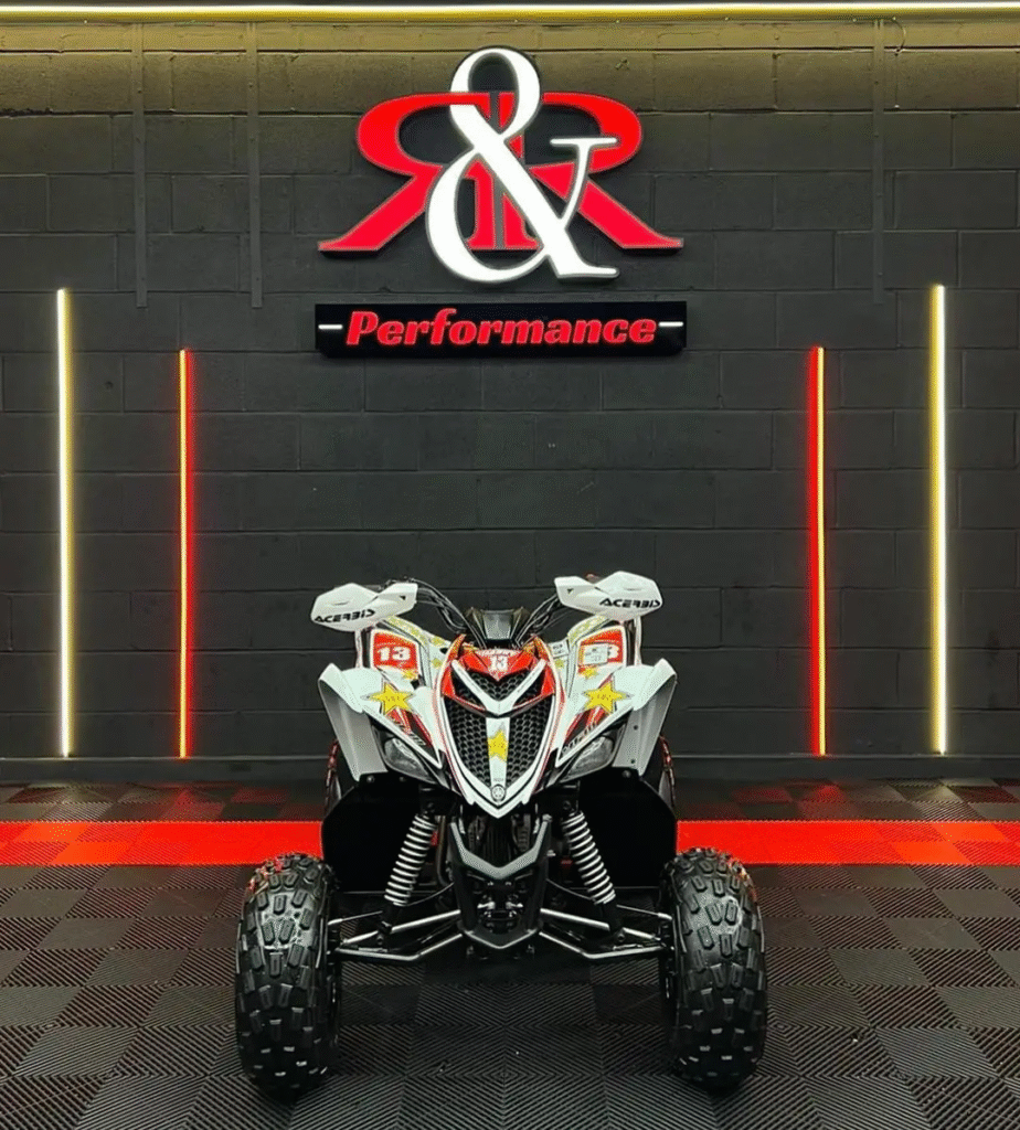 Home red 2020 yamaha yfm 90 atv 12v